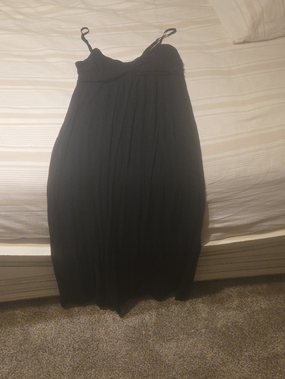 Love Culture Black Maxi Dress with Spaghetti Straps